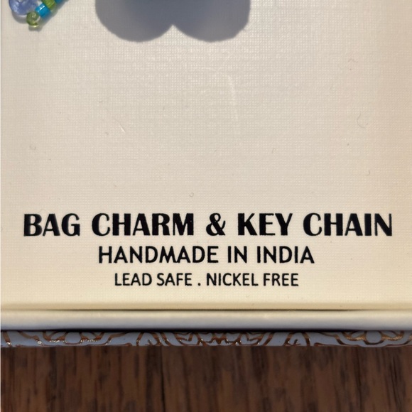 NIB Haute Hippie beaded hummingbird bag charm Keychain - Picture 7 of 7